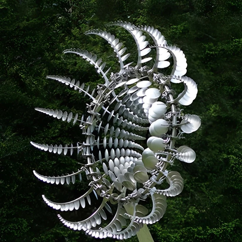 Decorative Garden Windmill Made of Spinning Metal