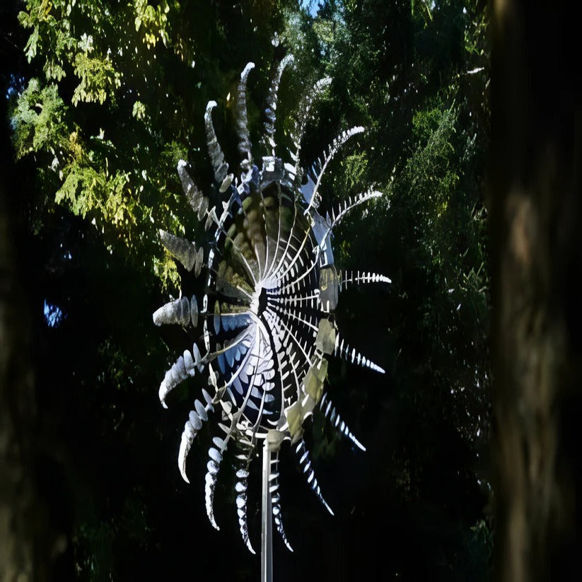 Decorative Garden Windmill Made of Spinning Metal
