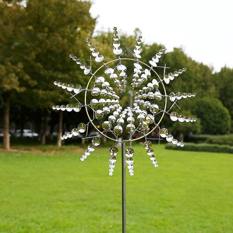 Decorative Garden Windmill Made of Spinning Metal