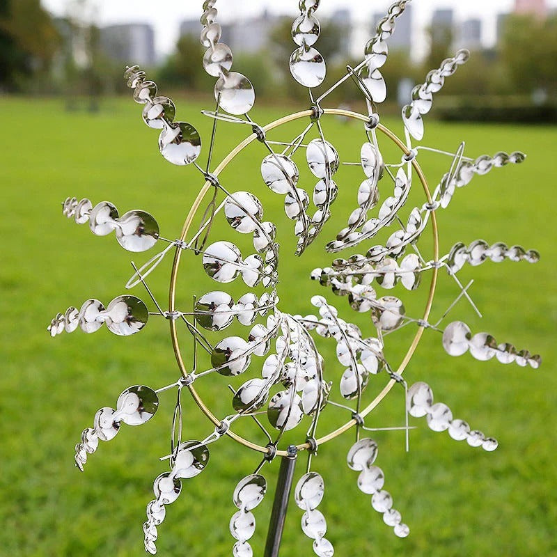 Decorative Garden Windmill Made of Spinning Metal