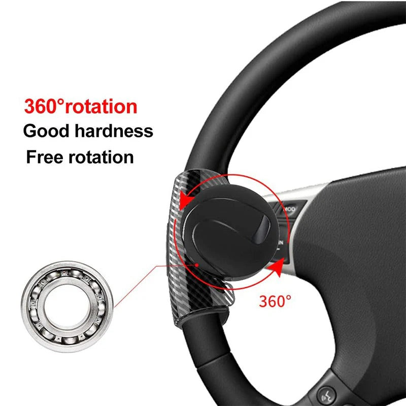 360-Degree Steering Wheel Spinner Knob with Ball Bearing Design