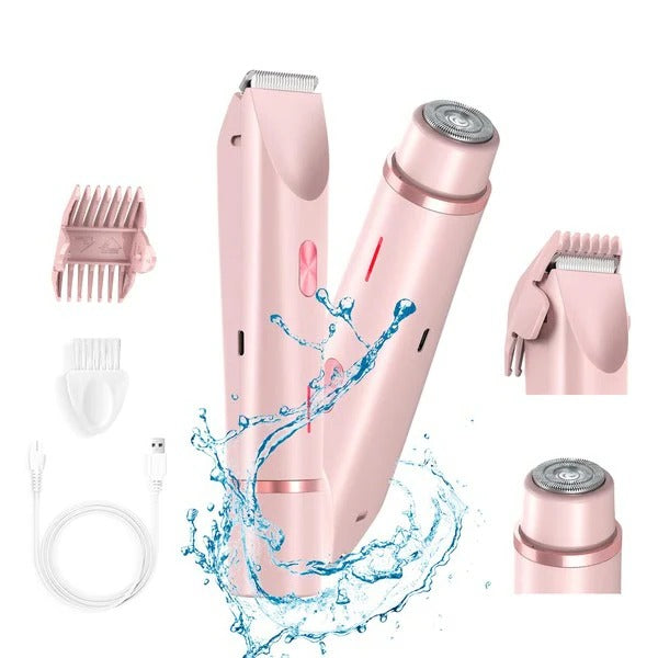 Rechargeable Body Shaver for Women with Bikini Trimming Attachment