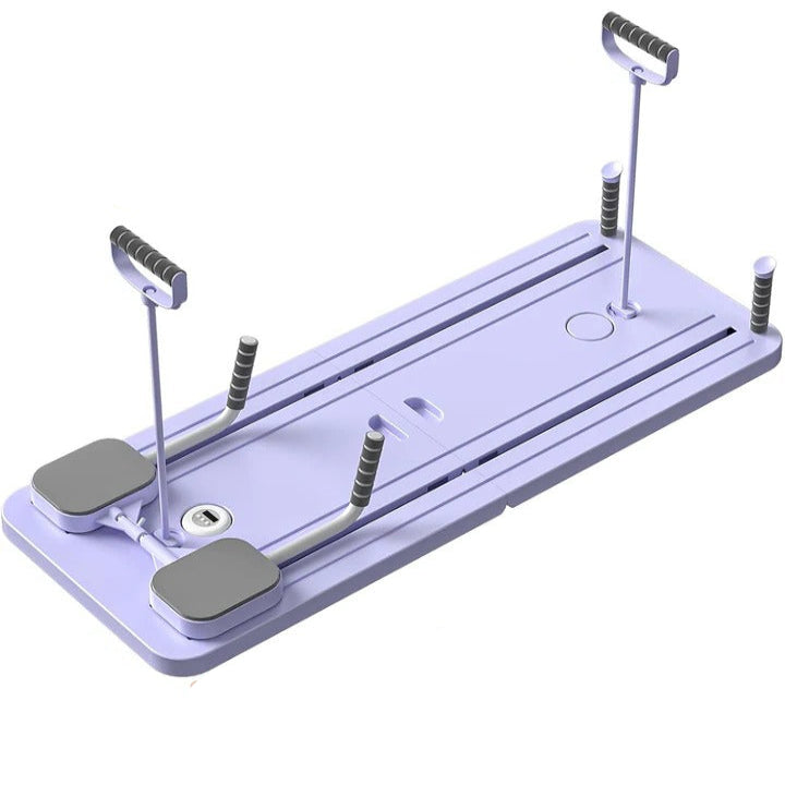 Portable Pilates Exercise Board with Foldable Reformer for Home Workouts