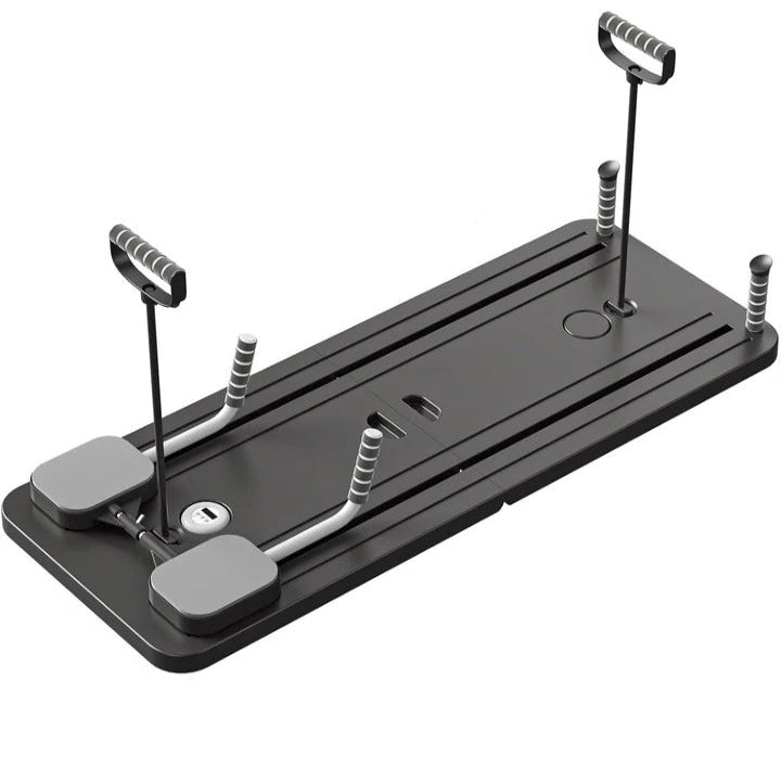 Portable Pilates Exercise Board with Foldable Reformer for Home Workouts
