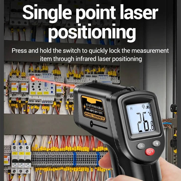 Non-Contact Surface Temperature Infrared Laser Thermometer - All-in-One