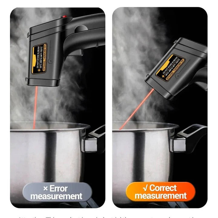 Non-Contact Surface Temperature Infrared Laser Thermometer - All-in-One