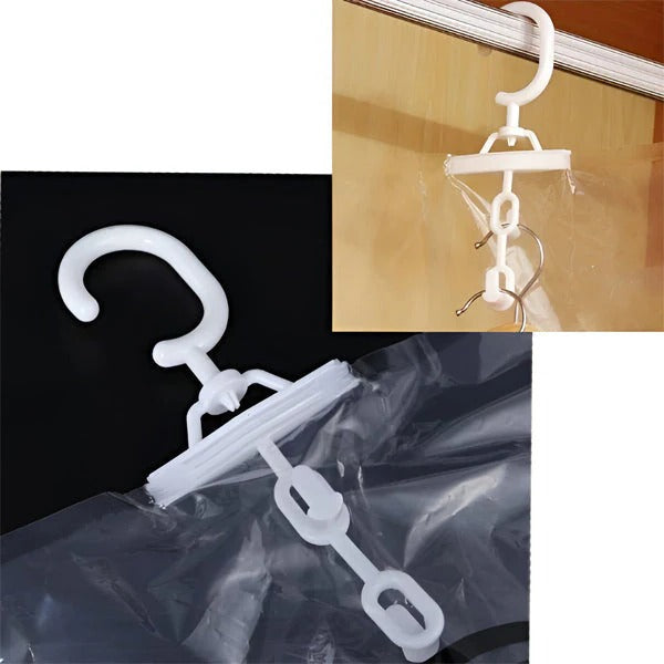 Set of 4 Vacuum Seal Storage Bags for Space-Saving Wardrobe Organization