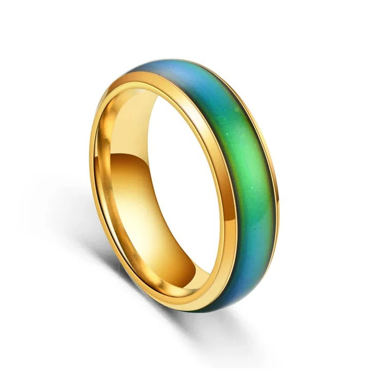 Color Changing Temperature Band Mood Ring for Both Genders