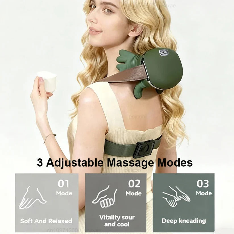 Neck and Back Massager with Heat – 4D Shiatsu Therapy
