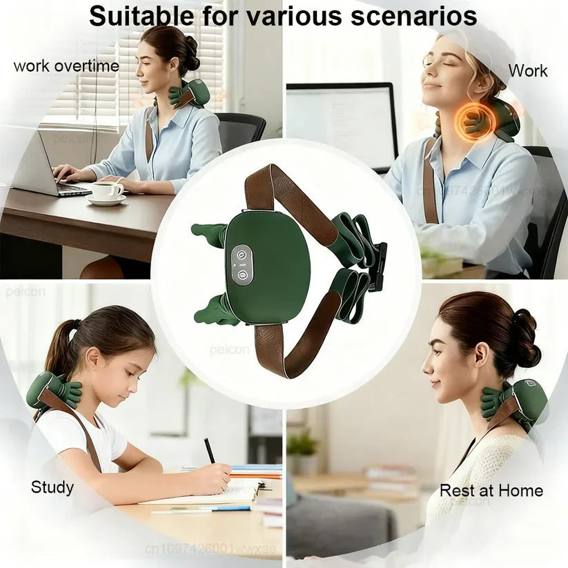 Neck and Back Massager with Heat – 4D Shiatsu Therapy