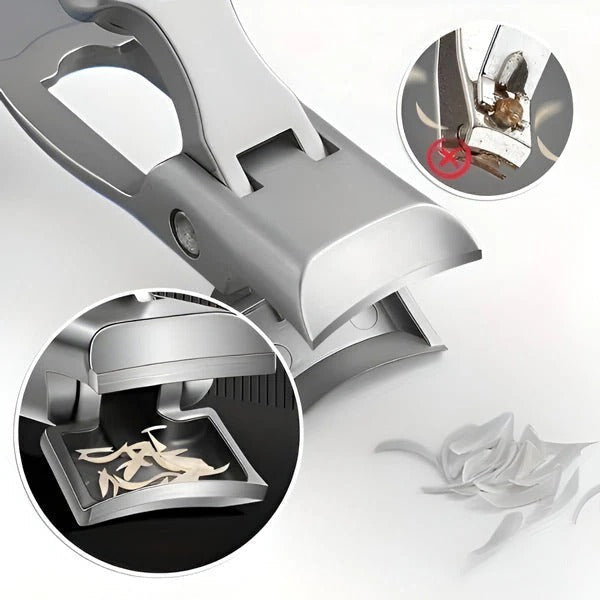 Compact Portable Nail Clipper in Stainless Steel for Travel