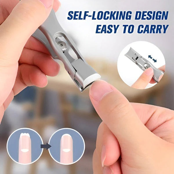 Compact Portable Nail Clipper in Stainless Steel for Travel