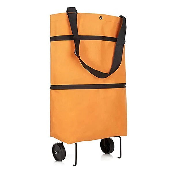 Collapsible Grocery Cart for Convenient Storage and Transport