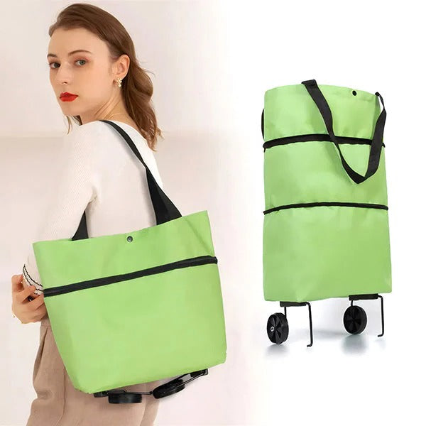 Collapsible Grocery Cart for Convenient Storage and Transport