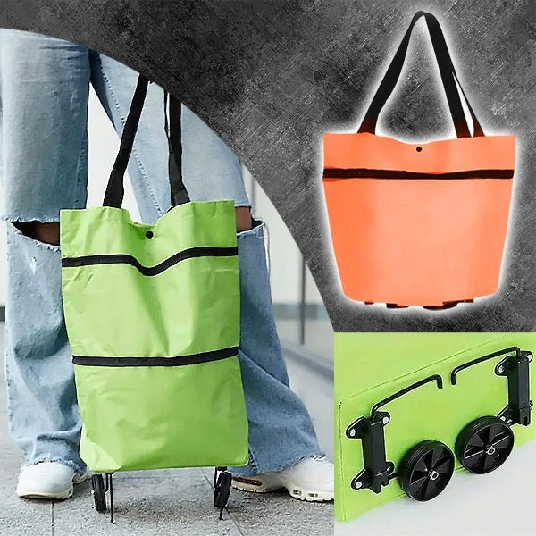 Collapsible Grocery Cart for Convenient Storage and Transport