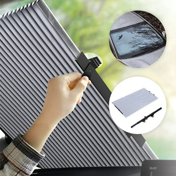 Compact Car Sunshade for Front Windshield and Side Windows