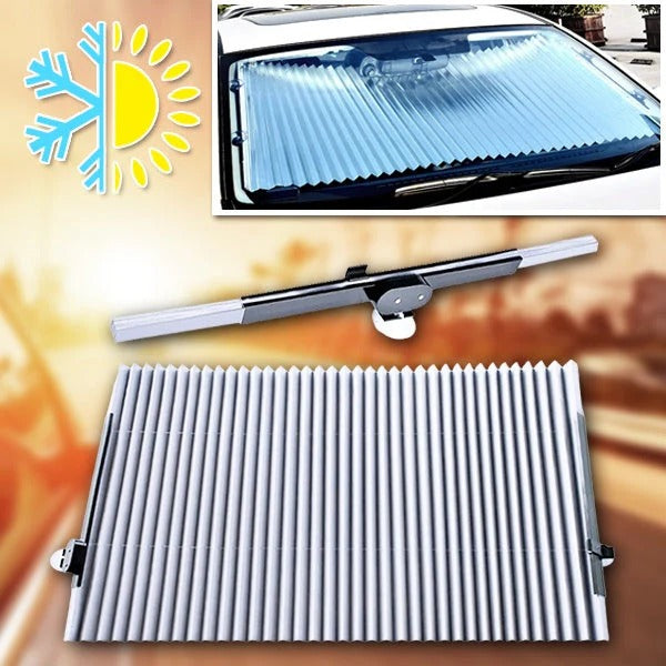 Compact Car Sunshade for Front Windshield and Side Windows