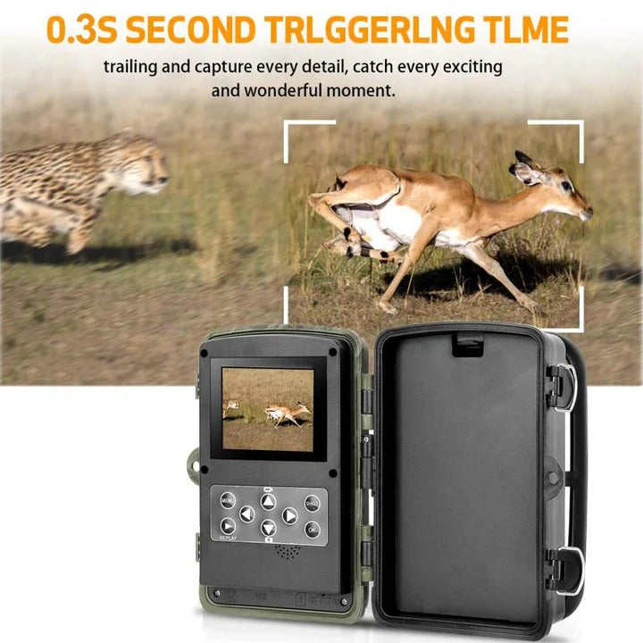 Hunting Camera with Wide Angle Lens and Improved Infrared Night Vision