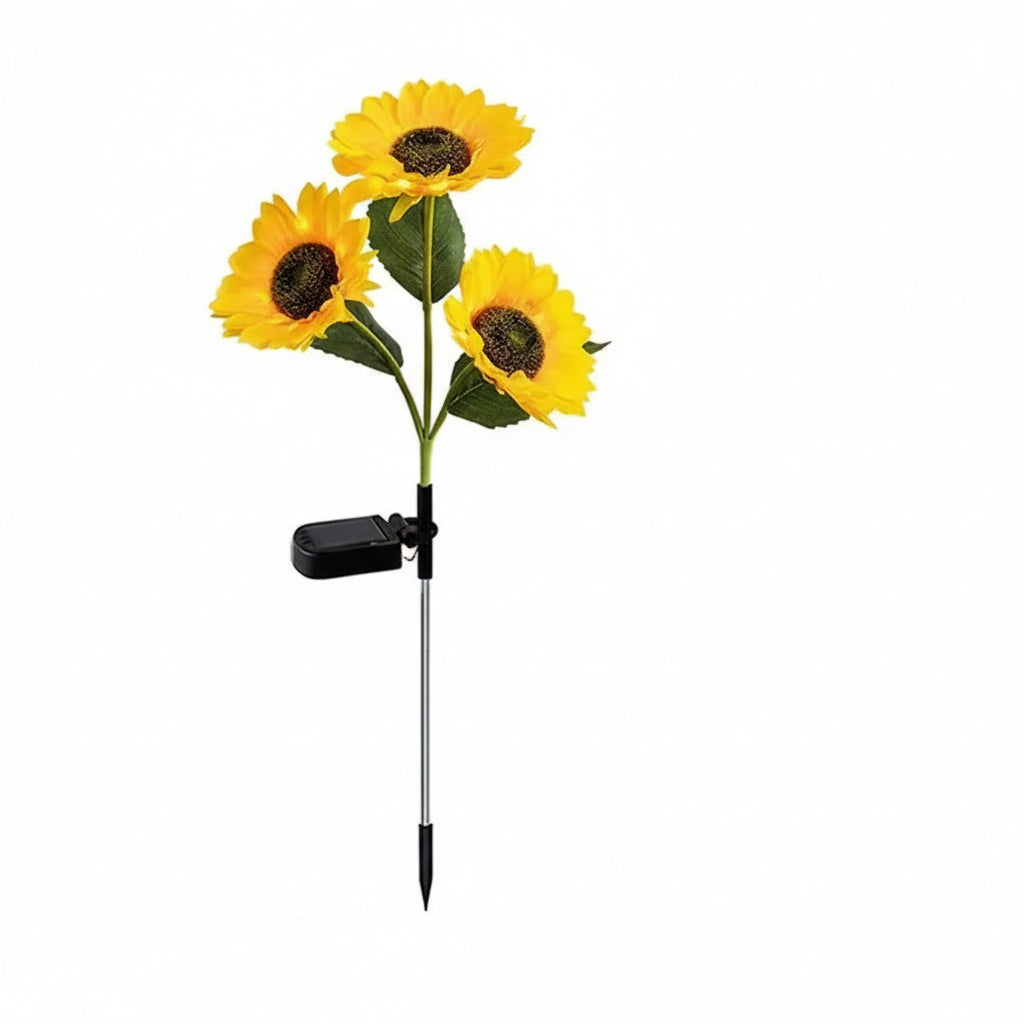 Outdoor Solar Sunflower Stake Light for Garden Decoration