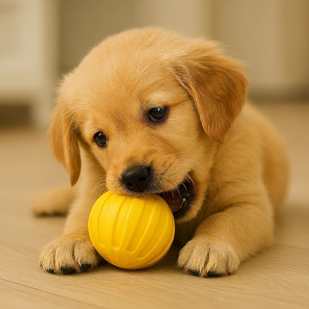 Outdoor Fetch and Play Chew Ring with Sturdy Dog Training Ball