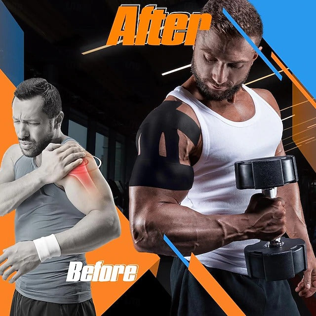 Pre-Cut Waterproof Sports Wrap for Muscle Recovery and Shoulder Support