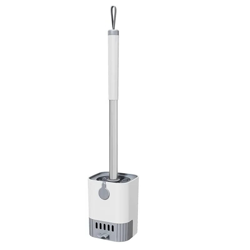 Wall-Mounted Holder for Flexible Toilet Brush - Modern Bathroom Organizer