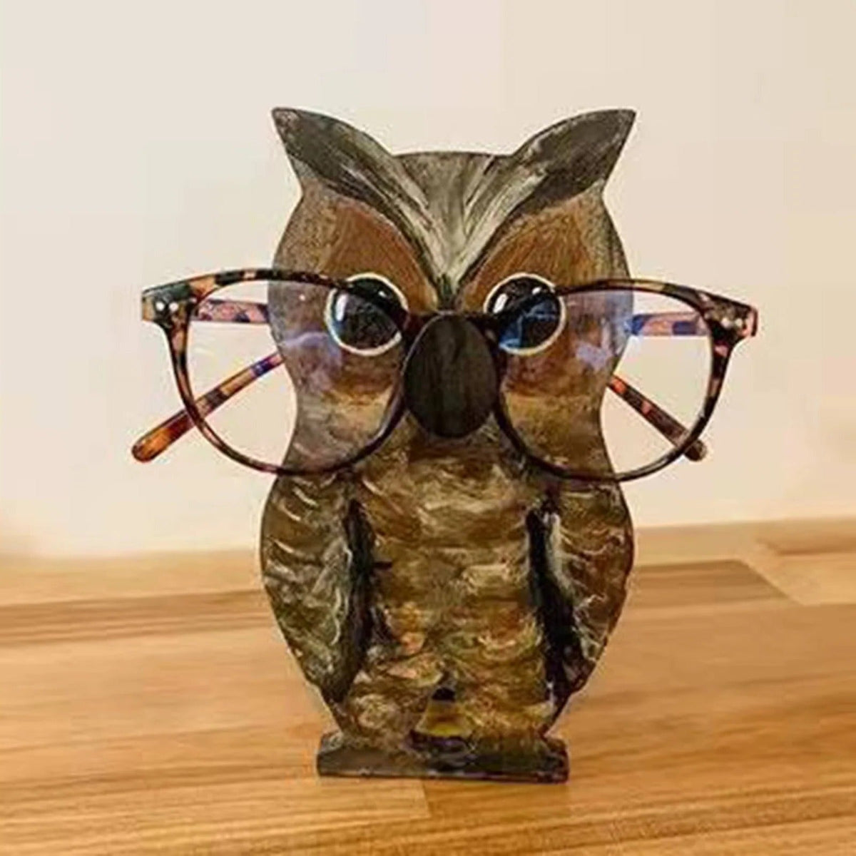 Wooden Desk Organizer in Animal Shape for Eyeglasses Storage