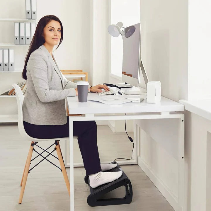 Non-Slip Under Desk Foot Rest Cushion with Adjustable Ergonomic Design