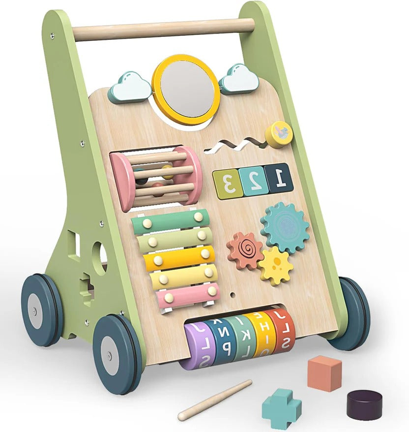 Activity Walker for Toddlers with Wooden Skill Development Center