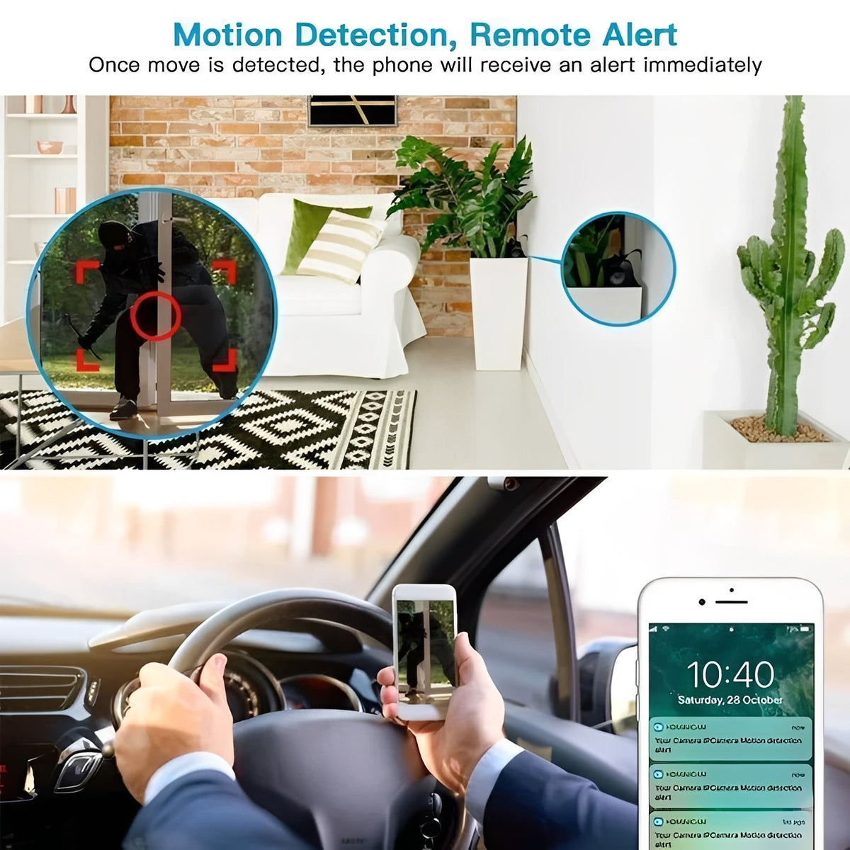 Mini WiFi Camera with Magnetic Attachment and High-Definition Recording