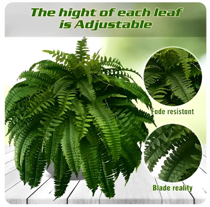 Outdoor Display Artificial Boston Fern Plant