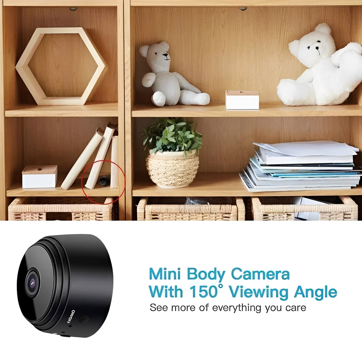 Mini WiFi Camera with Magnetic Attachment and High-Definition Recording