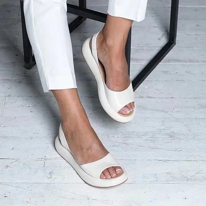 Women's Open Toe Sandals Featuring Stretchy Elastic Straps