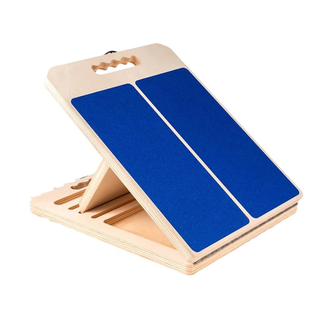 Adjustable Wooden Slant Board with Five Levels for Stretching and Exercise