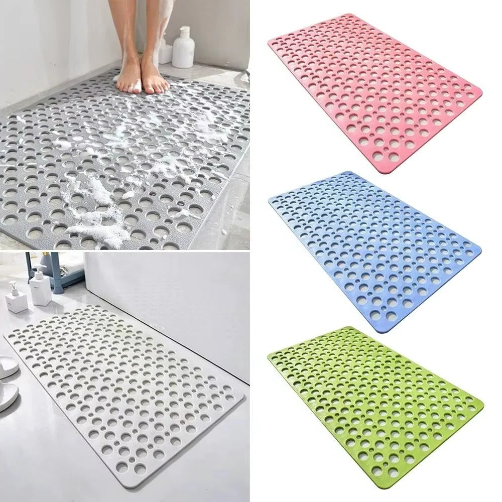 Non-Slip Shower Mat with Extra-Porous TPE to Prevent Mold