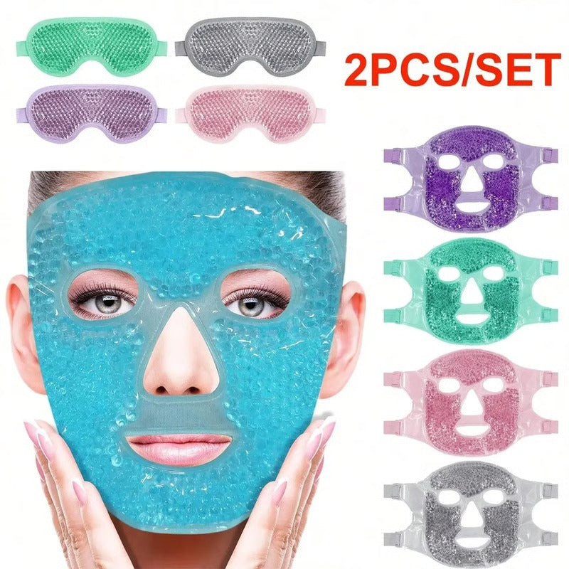 Dual Temperature Therapy Gel Face and Eye Wrap for Swelling Relief