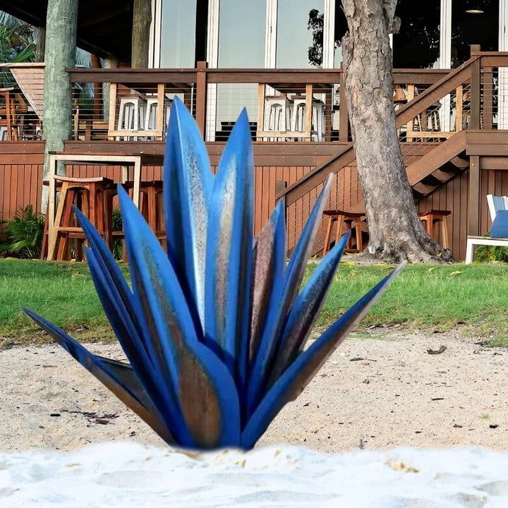 Agave Americana Metal Garden Ornament for Indoor or Outdoor Use