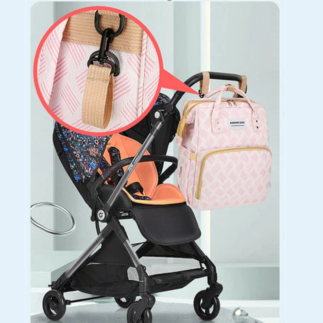 Versatile Diaper Backpack with Built-in Travel Crib Feature
