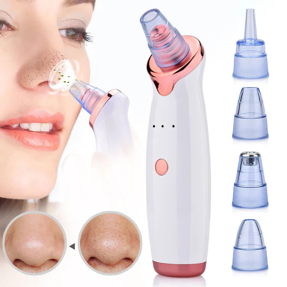 Rechargeable Facial Pore Cleaner with Suction and Cleaning Tip