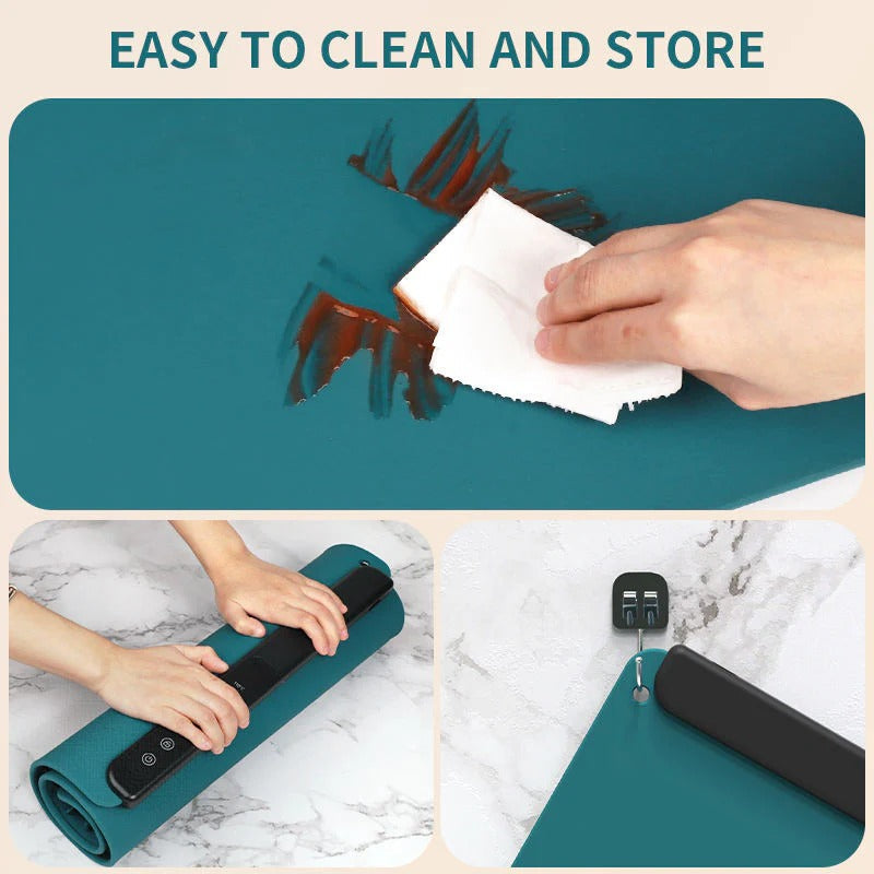 Electric Food Heating Mat – Foldable with Temperature Regulation and Auto Shutoff