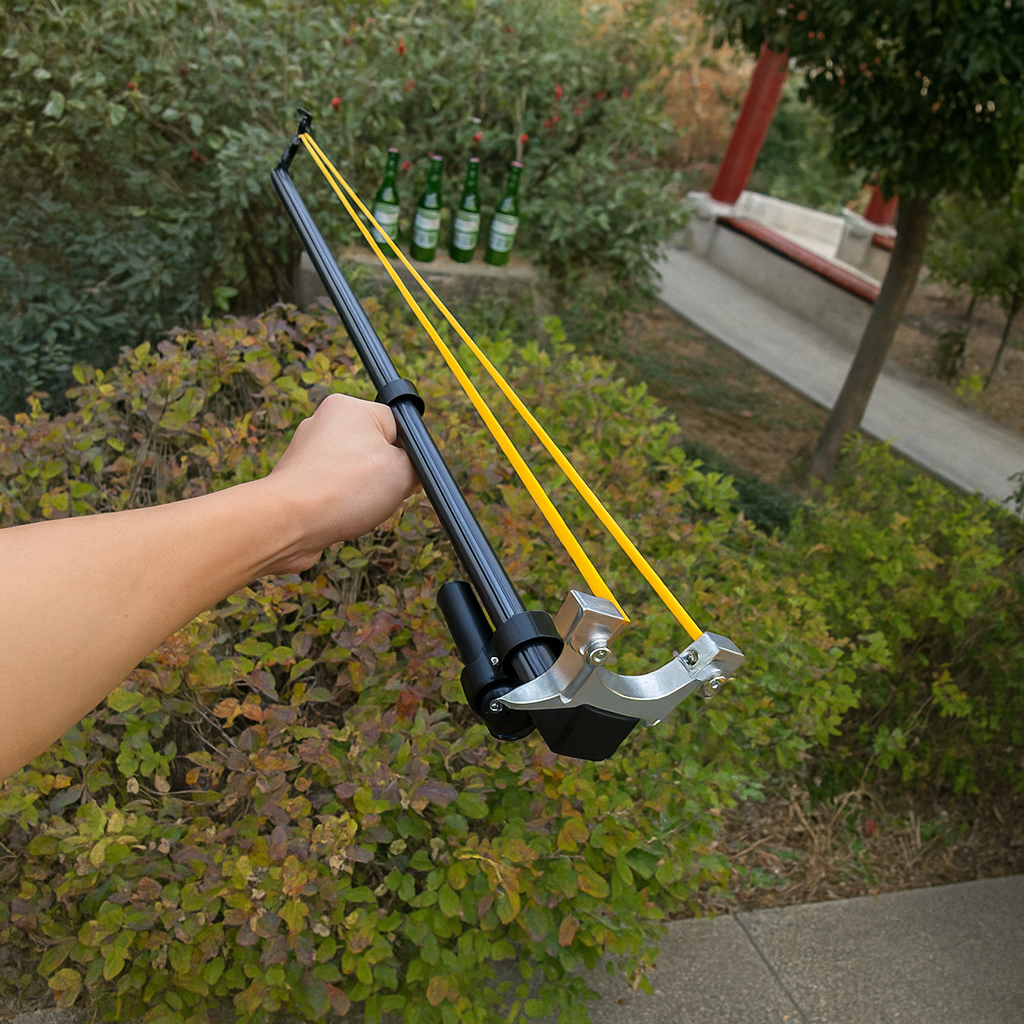 Adjustable Slingshot with Laser Targeting | High-Accuracy Outdoor Slingshot