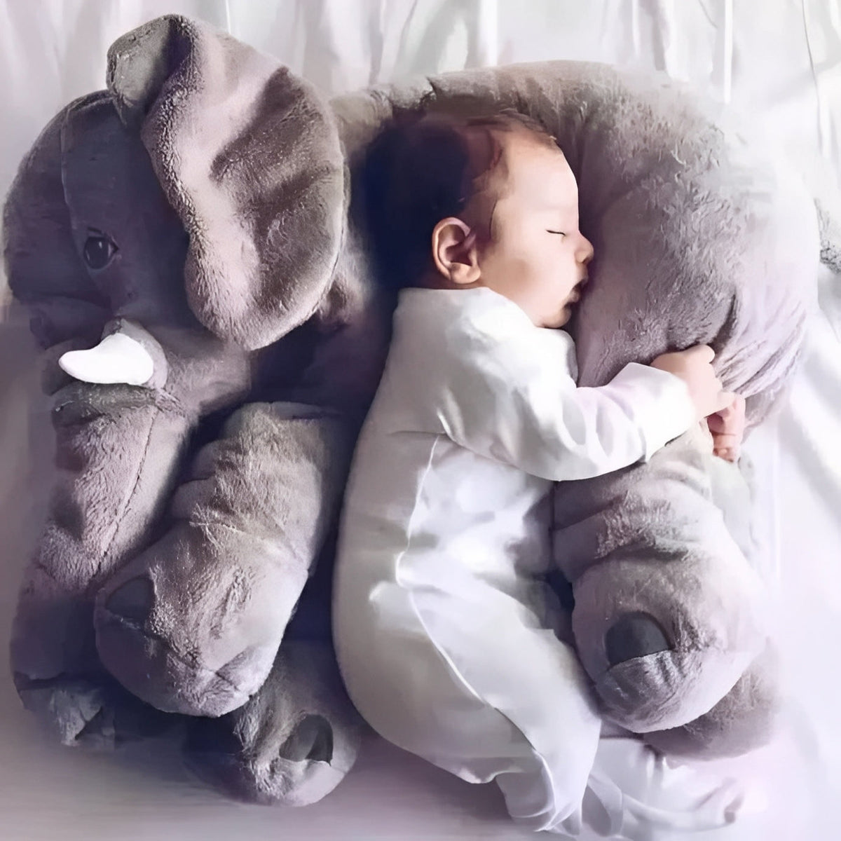 Support Pillow for Lounging and Play - Elephant Plush Design