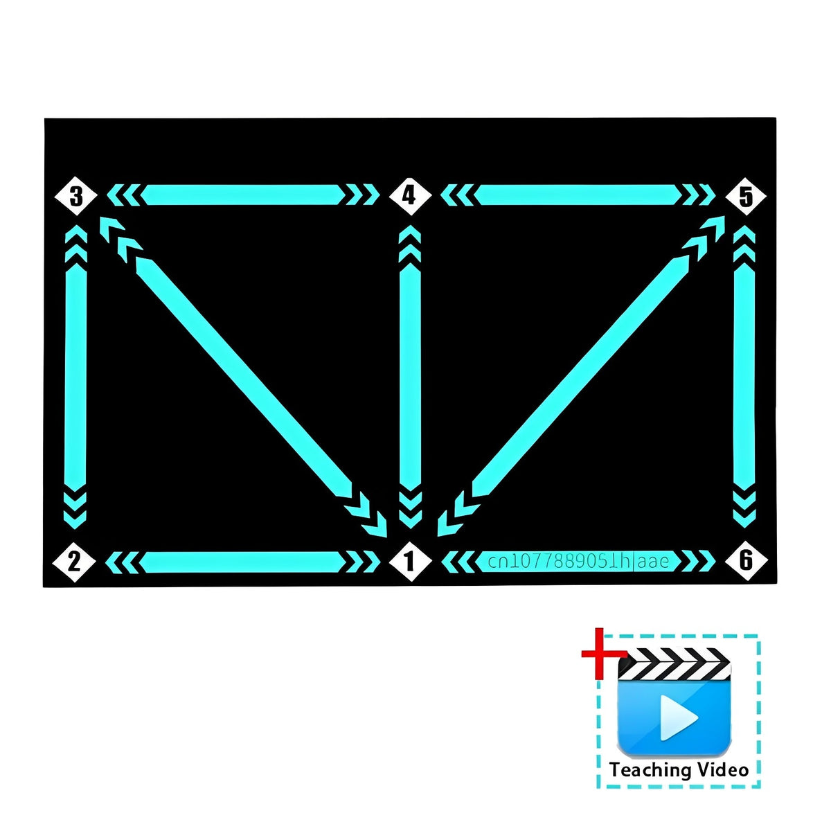 Guided Video Workout Program on Football Training Mat