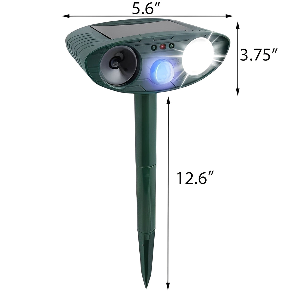 Set of 4 Ultrasonic Pest Control Devices Powered by Solar Energy