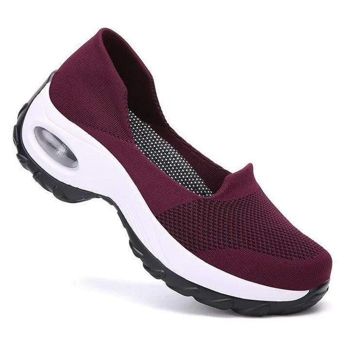 Women's Lightweight Mesh Sneakers Featuring Arch Support and Air Cushion