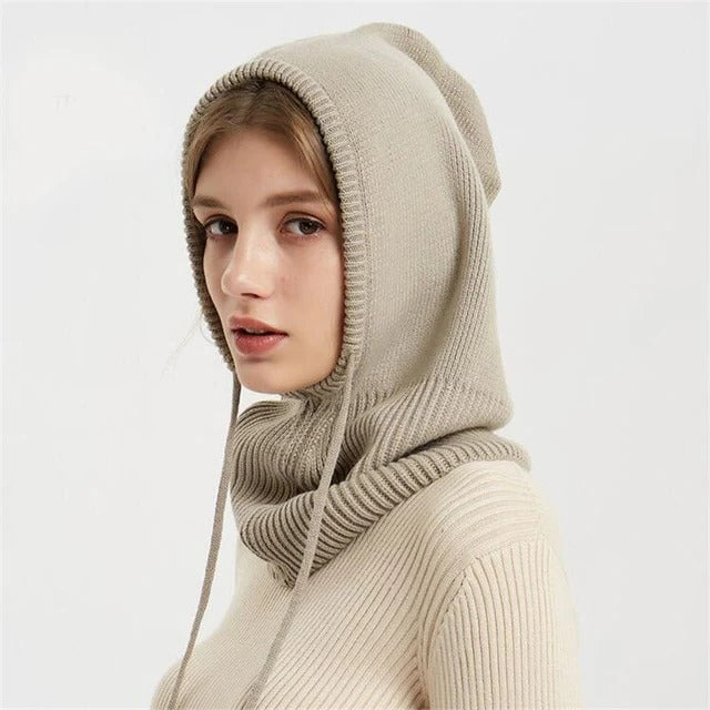 Knit Beanie Hat in Cashmere for Cold Weather Wear