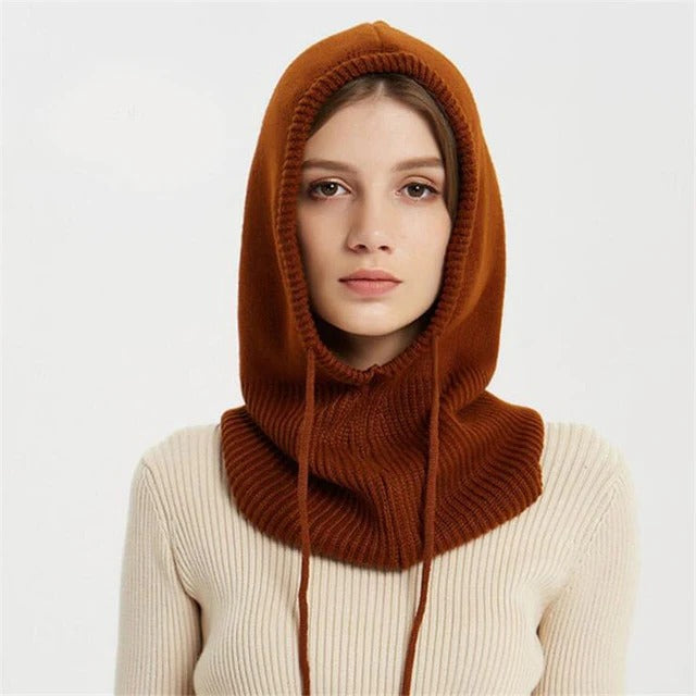 Knit Beanie Hat in Cashmere for Cold Weather Wear