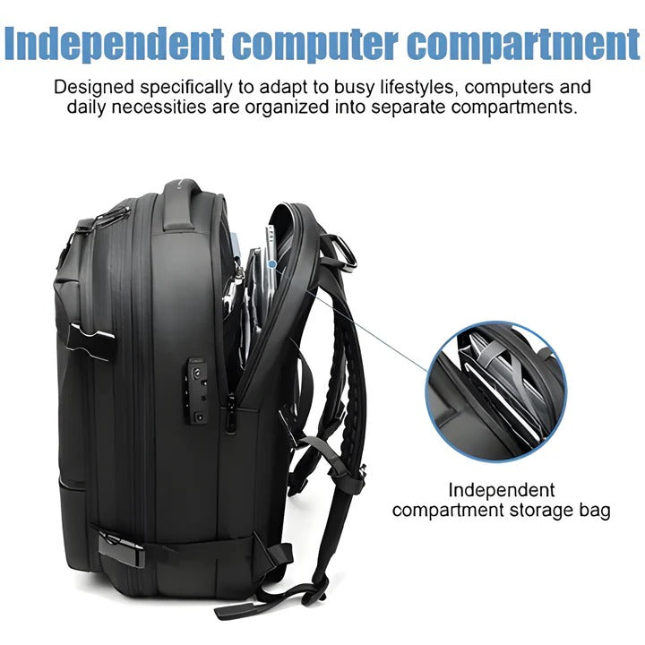 Structured Design Backpack featuring Internal Compression System