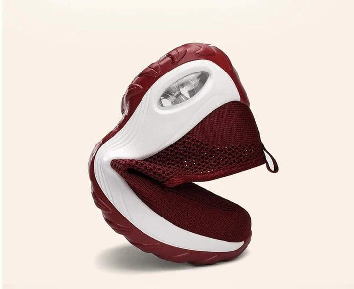 Women's Lightweight Mesh Sneakers Featuring Arch Support and Air Cushion