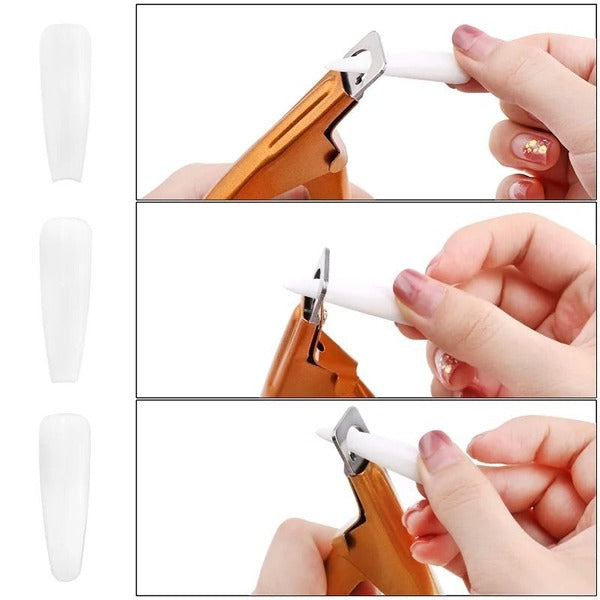 Acrylic Nail Tip Cutter in Stainless Steel